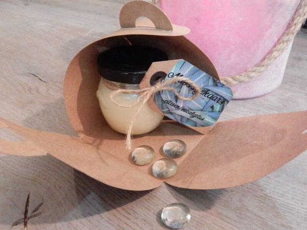 Massage kaars citroen/eucalyptus met kado-verpakking