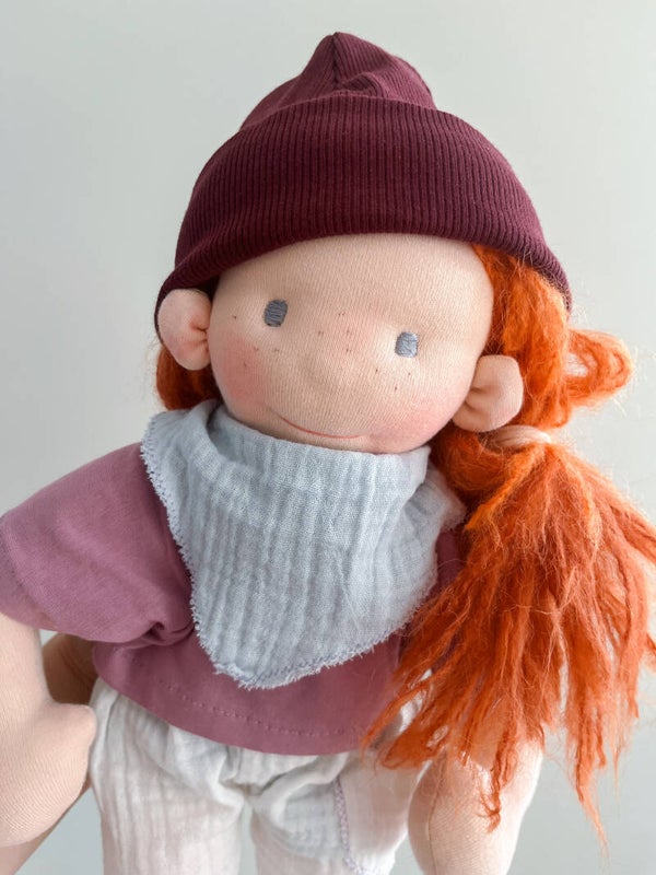 FENJA, 35 cm • Stoffpuppe nach Art der Waldorfpuppe