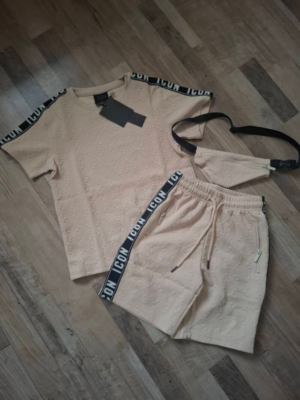 Stoere set ICON Boys Beige + tasje