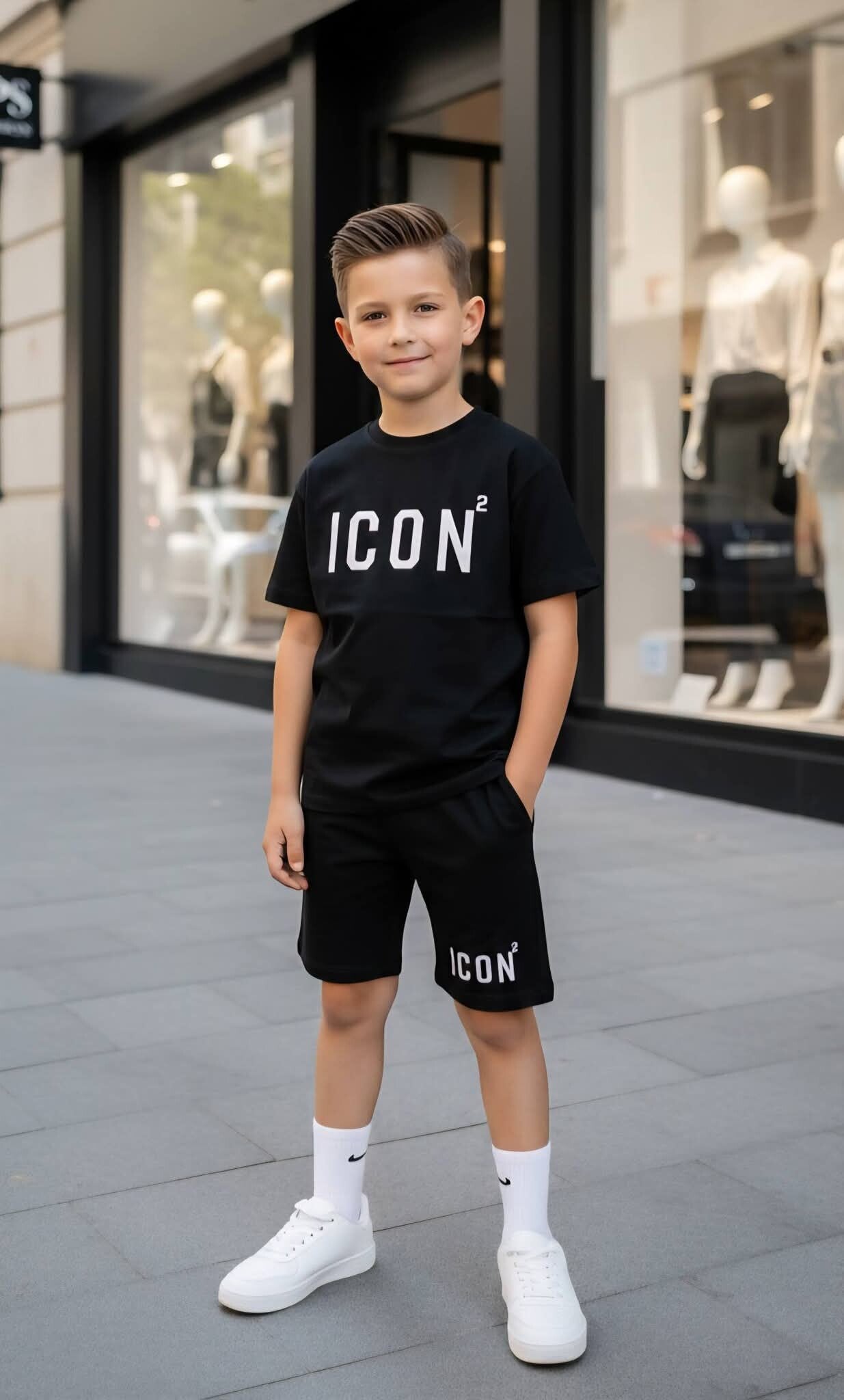 Set ICON Boy Zwart en wit