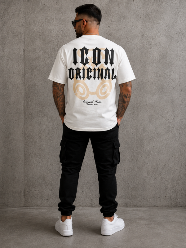 Stoer shirt ICON White/Beige Beer