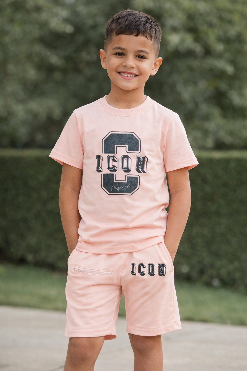 Stoere set ICON C Boys Roze