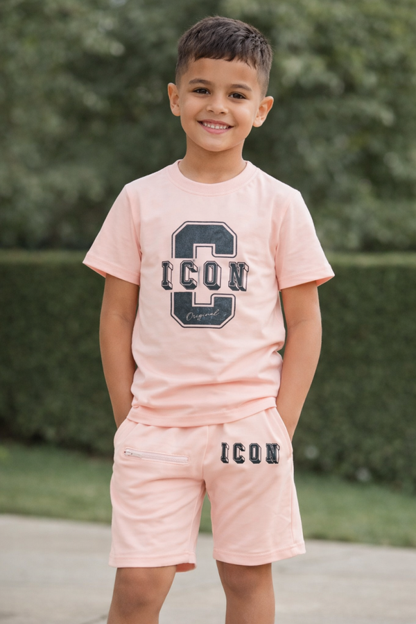 Stoere set ICON C Boys Roze