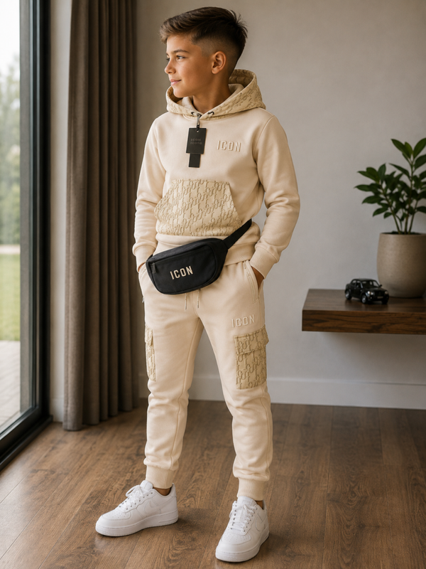 Stoere set ICON Beige + tasje