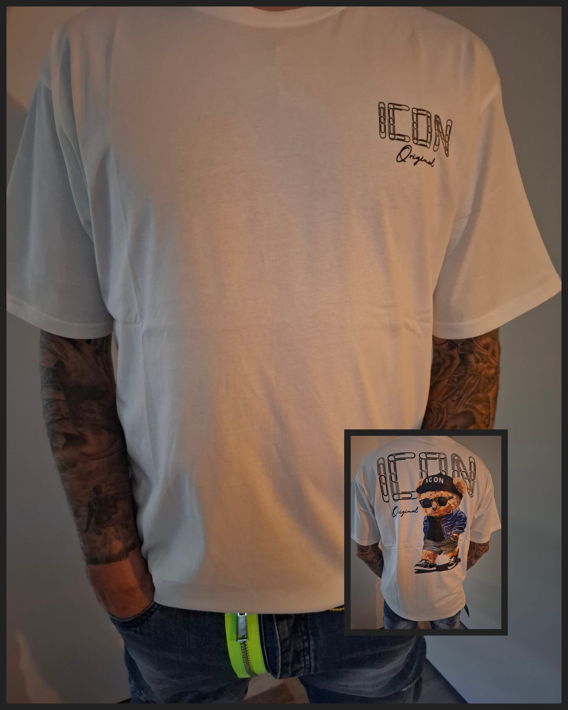 Shirt ICON Men ´Hat´ Wit