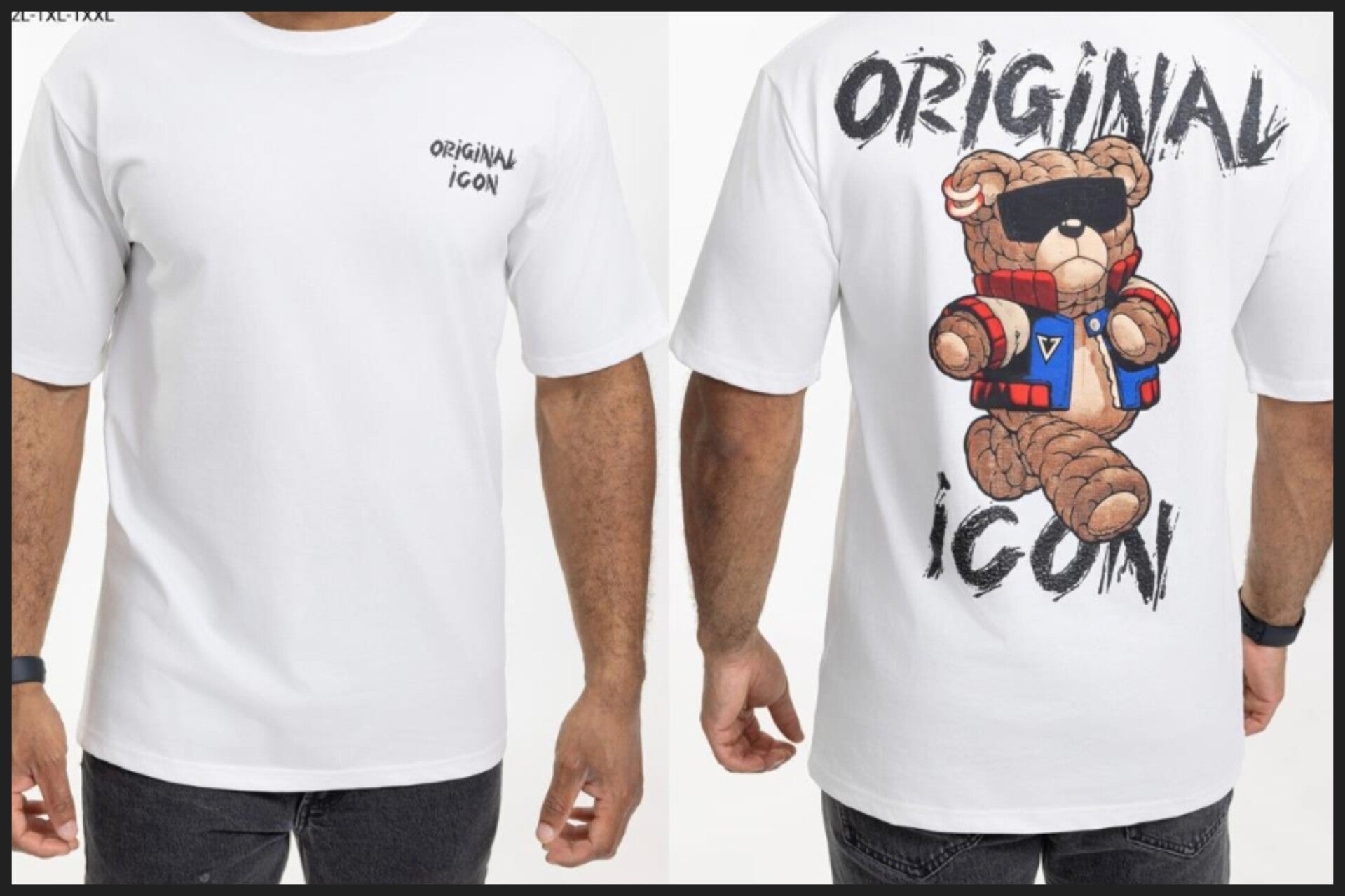 Shirt ICON ´Sunglasses´ Wit