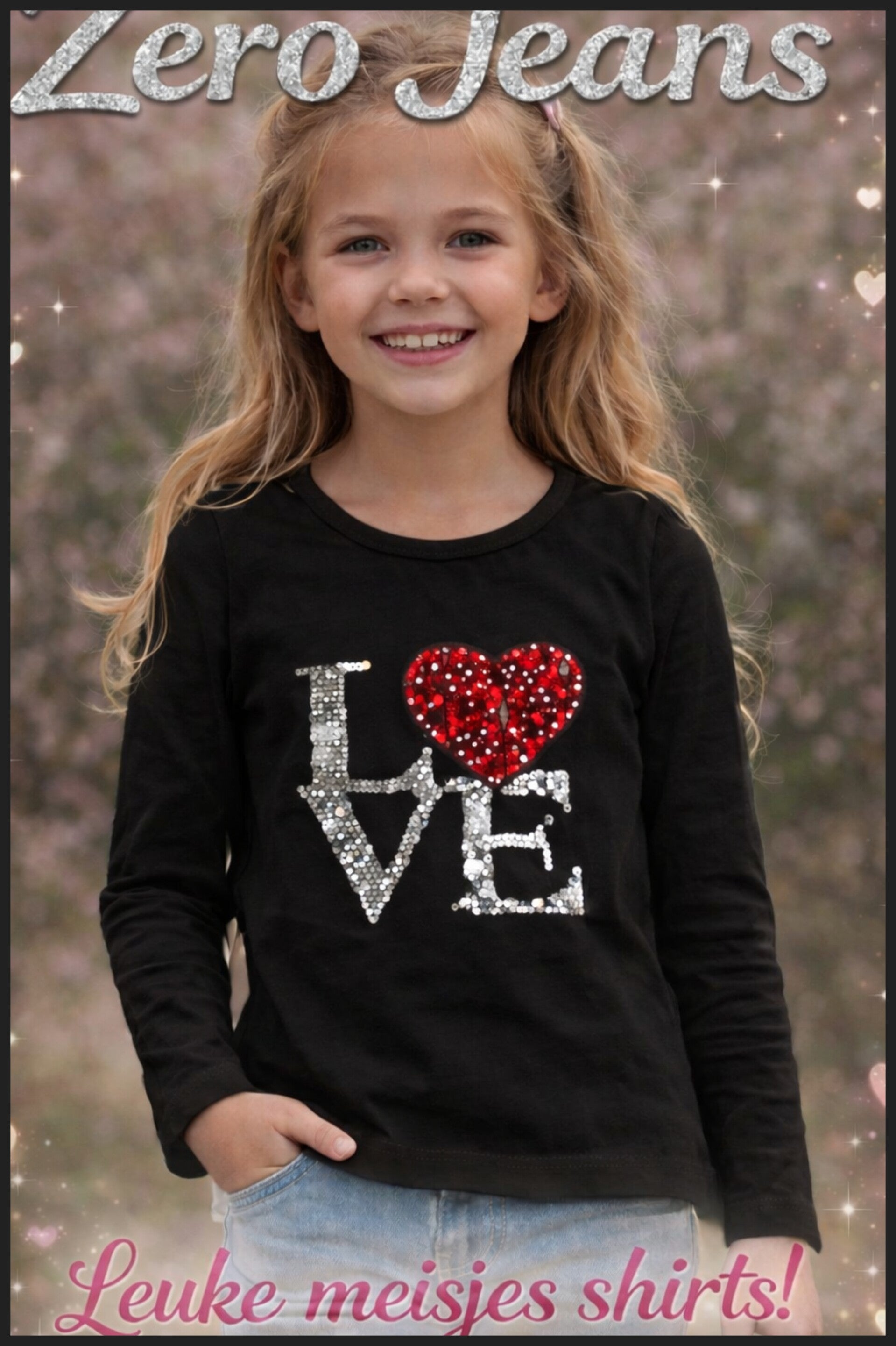 Mooi shirt Zero Jeans Zwart