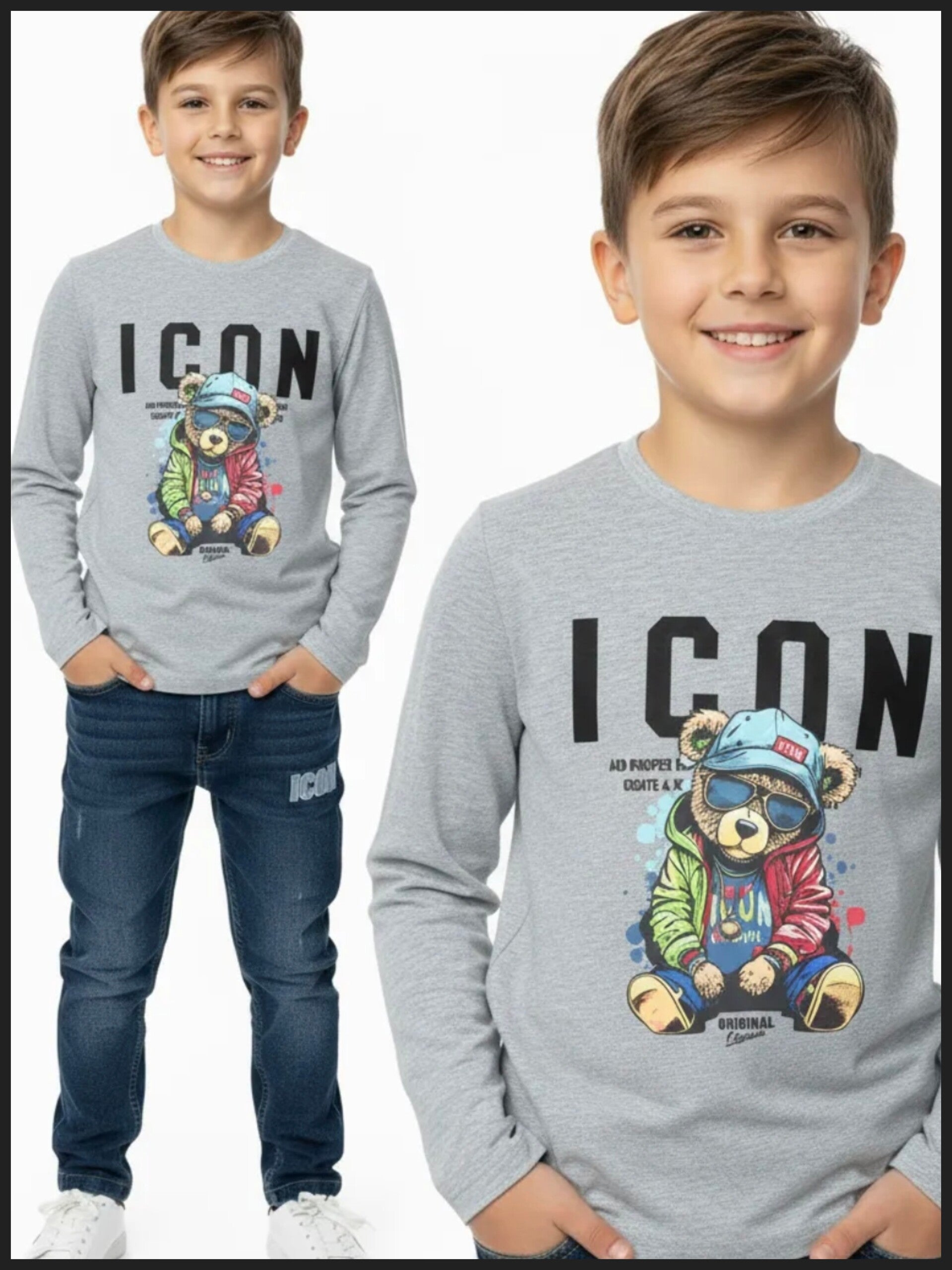 Set ICON Boy Jeans & Grey