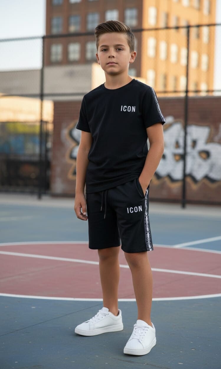 Stoere set ICON Boys Black