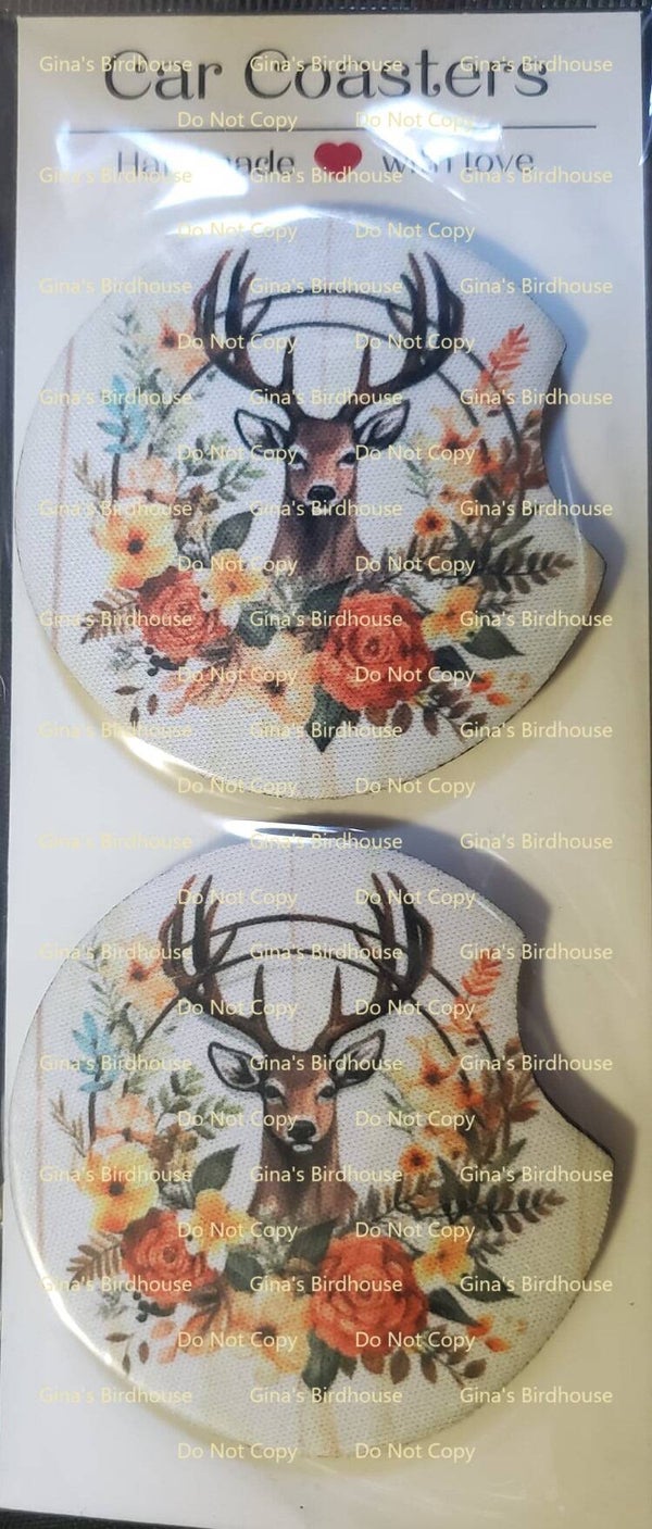Deer with Flowers
