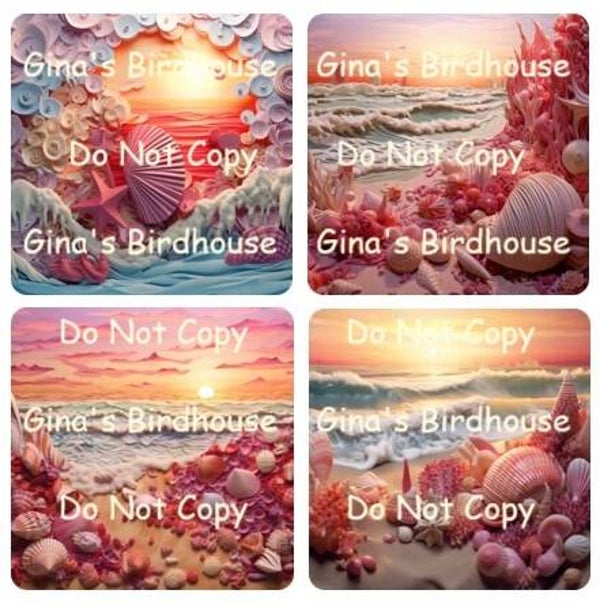 Beach Sunset Coasters
