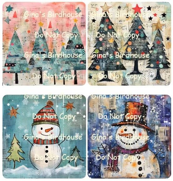 Old Fashioned Christmas Coasters
