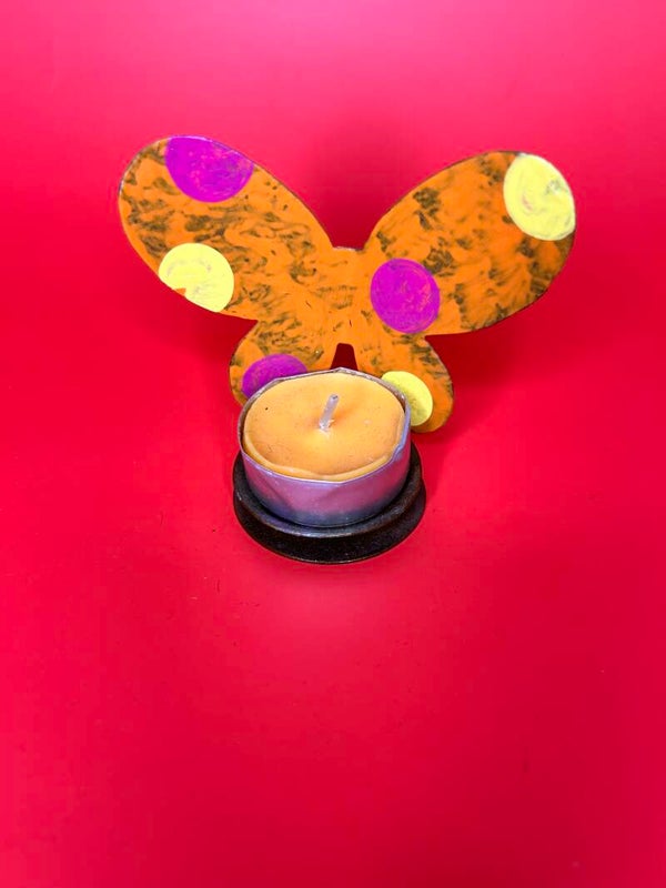 portacandele metallo