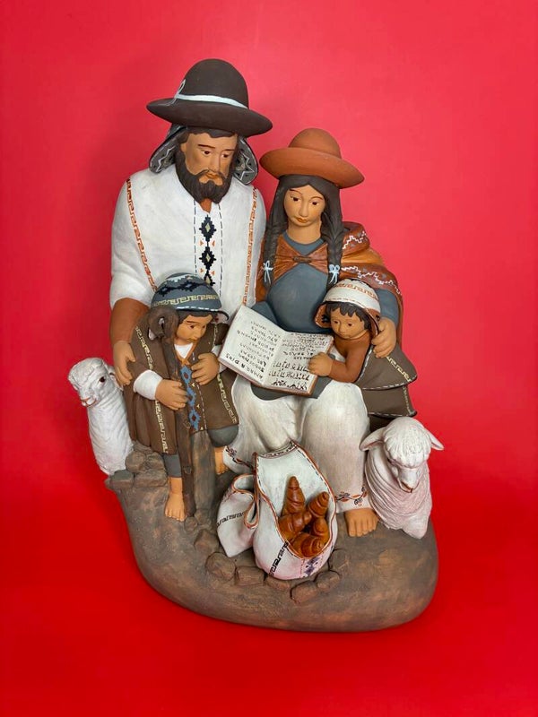 Presepe artistico monoblocco peruviano