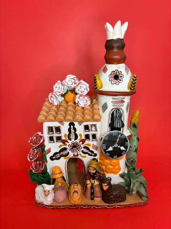 Presepe chiesa bianca