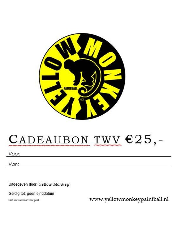 CADEAUBON T.W.V €25