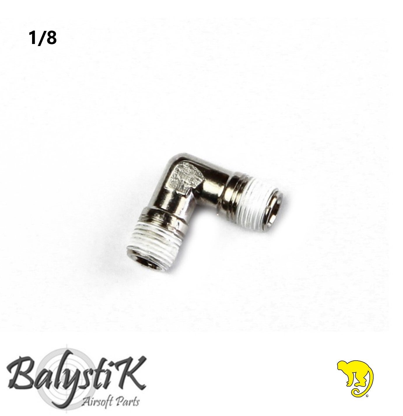 Balystik male / male Elbow 1/8 NPT