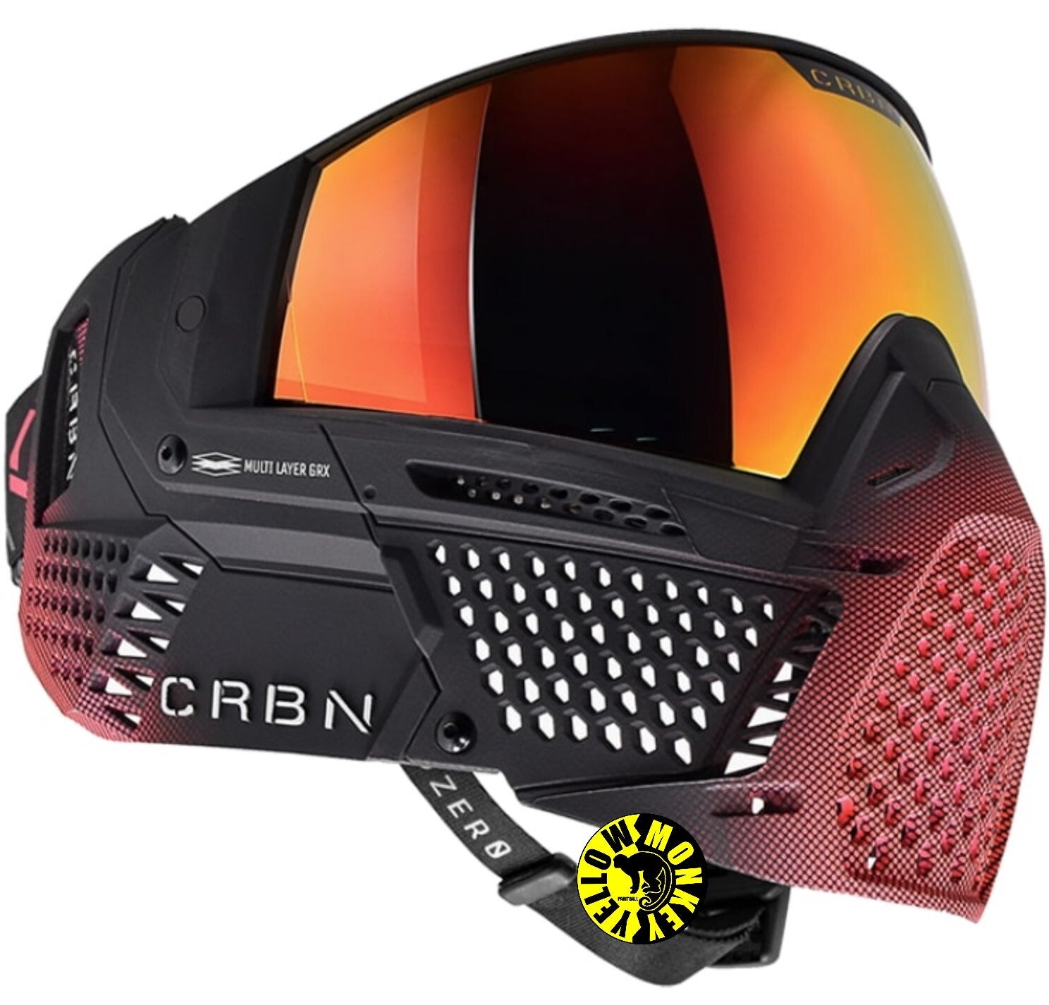 carbon zero pro half tone pink mask