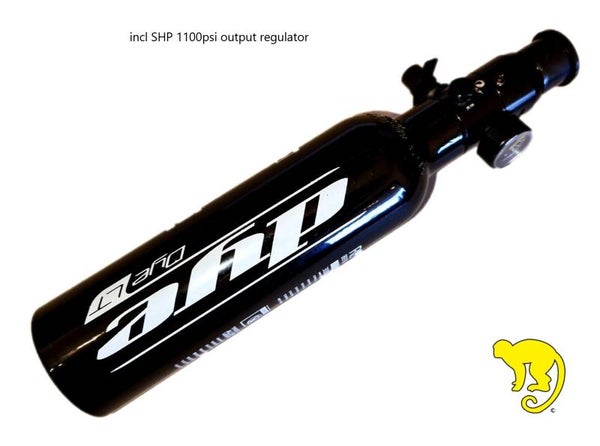 DYE LT 0,2L HP-fles 200 bar SHP 1100PSI
