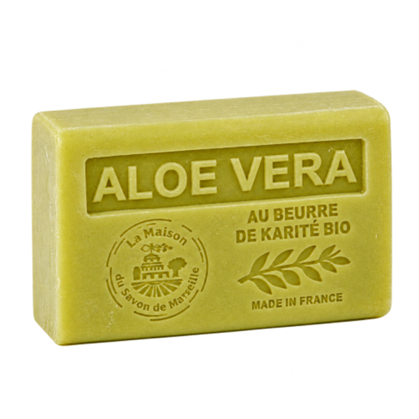 Savon solide à l’aloe vera enrichi en beurre de karité bio