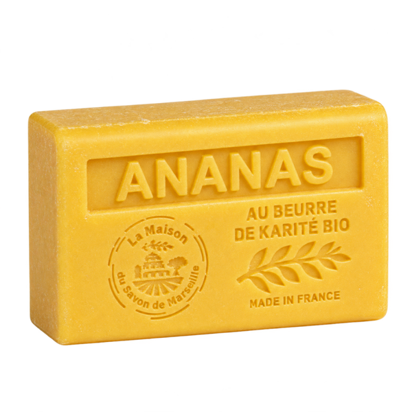 Savon parfum ananas, enrichi en beurre de karité nourrissant