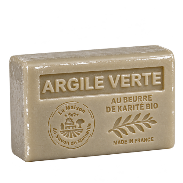 Savon solide à l’argile verte purifiante – Nettoyant naturel pour le visage