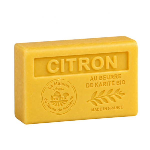 Savon artisanal au citron de Menton enrichi en beurre de karité bio