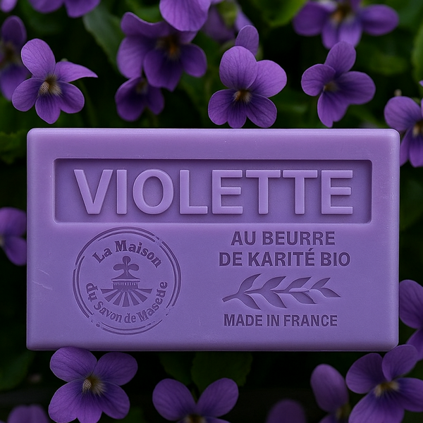 Savon artisanal à la violette – Tendresse florale