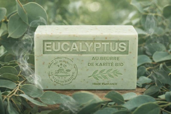 Savon parfumé à l'eucalyptus broyé