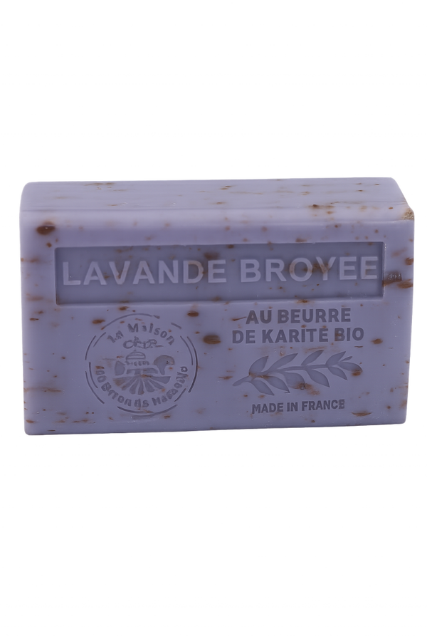 Savon artisanal à la lavande broyée – Douceur relaxante