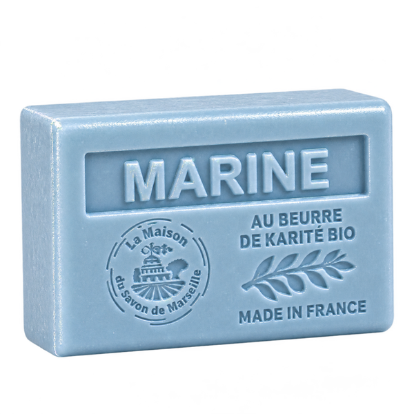 Savon artisanal parfum marin, enrichi en beurre de karité bio