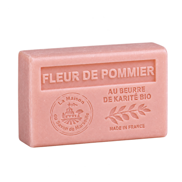 Savon artisanal parfum fleurs de pommier, enrichi en beurre de karité.