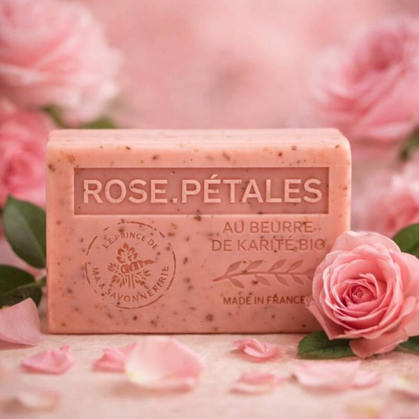 Savon Parfumé à la Rose Pétale.