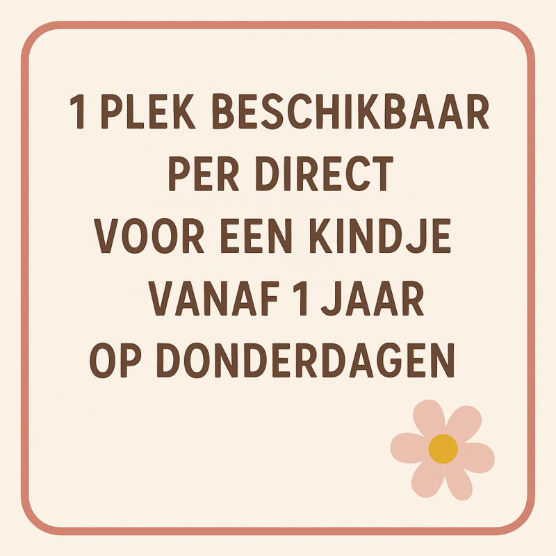 Één plek beschikbaar bij Gastouderopvang Liselotje in Ede! Kleinschalige, liefdevolle kinderopvang met persoonlijke aandacht. Per direct plek voor een kindje vanaf 1 jaar op donderdagen.