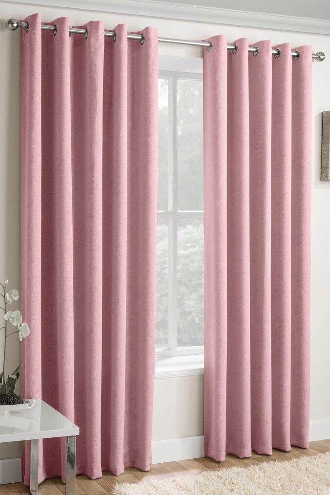 Juego de 2 Cortinas rosa