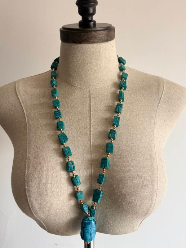 Vintage Egyptian Revival Scarab Beads