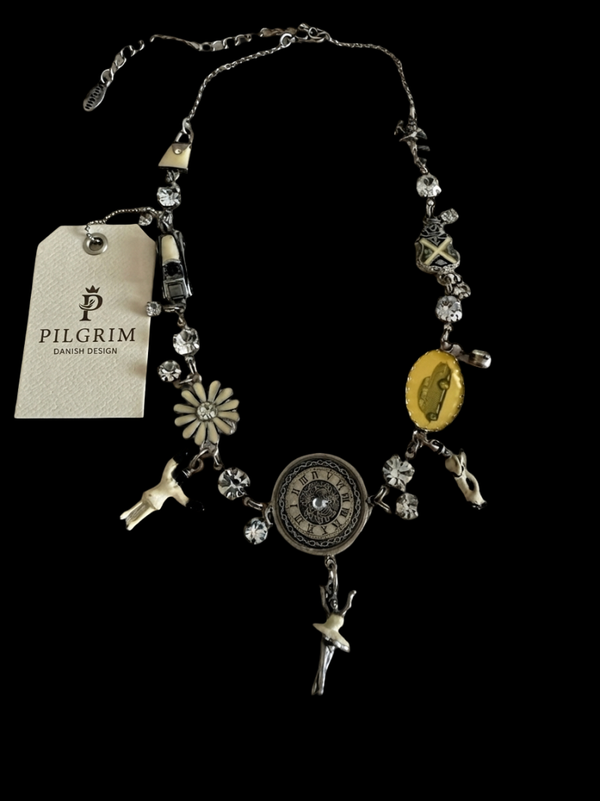 Vintage Danish Design Multi-charm Chunky Statement Necklace