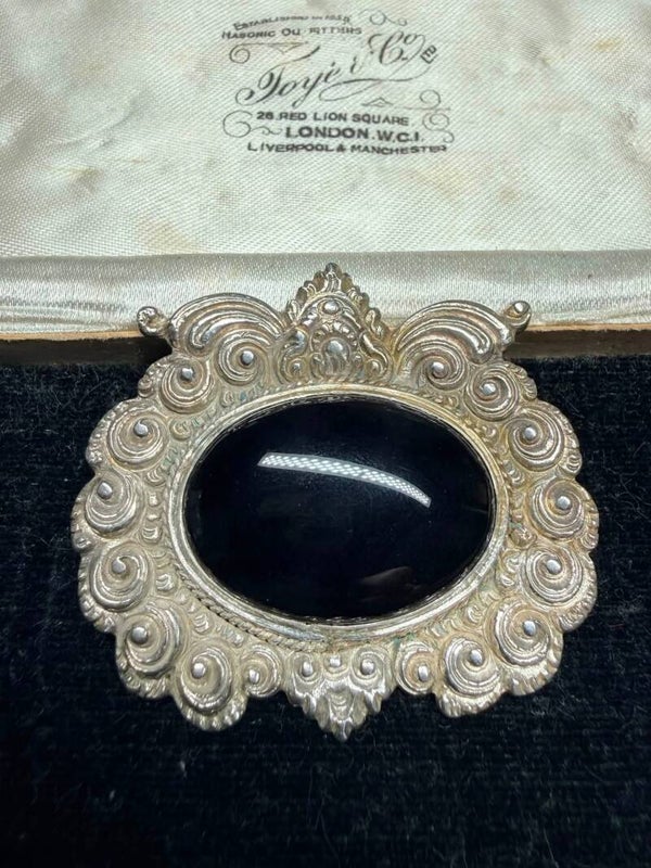 Victorian-Style Sterling Silver Brooch