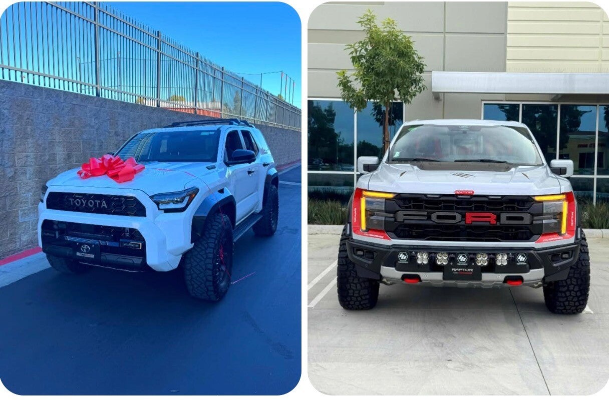 2025 FORD RAPTOR Y 2025 4RUNNER TRD PRO