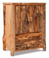 2 Drawer Rustic Pine Armoire