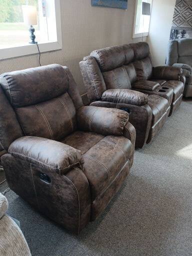 smaller reclining love seat and glider recliner