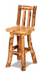 Aspen Swivel Bar Stool - Available in Aspen, Cedar, Red Cedar, & Pine