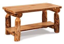 Coffee Table With Shelf - Available in Aspen, Cedar, &amp; Pine