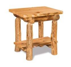 End Table With Shelf - Available in Aspen, Cedar, &amp; Pine