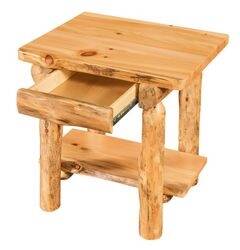 End Table With Shelf - Available in Aspen, Cedar, &amp; Pine