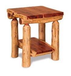 End Table With Shelf - Available in Aspen, Cedar, &amp; Pine