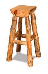 Rustic Pine Bar Stool - Available in Aspen, Cedar, Red Cedar, & Pine