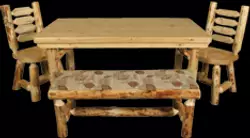 White Cedar and Red Pine Dining Table - Available in Aspen, Cedar, Red Cedar, & Pine