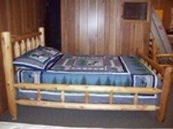 White Cedar Log Bed
