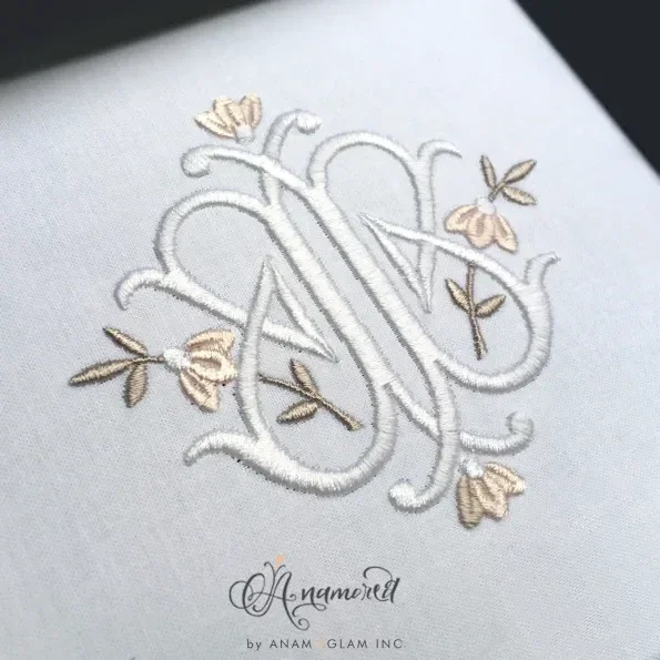 B and B, BB Embroidery Monogram Design